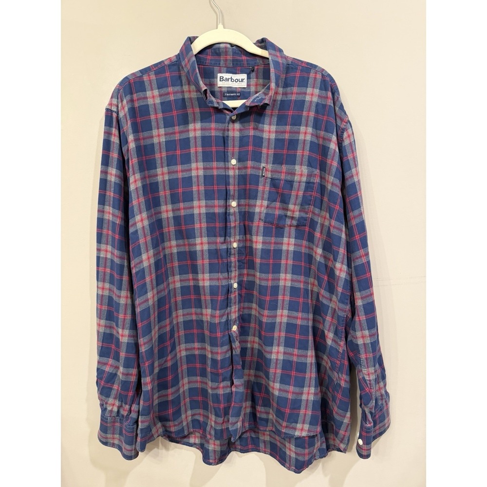 BARBOUR Tailored Fit Endsleigh Highland Check Shirt Men's XLARGE Button Down